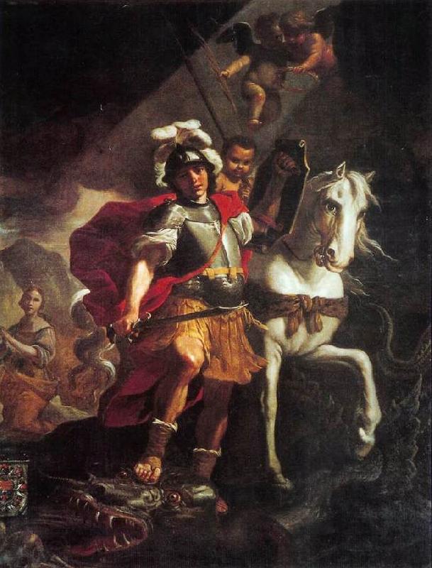 PRETI, Mattia St. George Victorious over the Dragon af China oil painting art